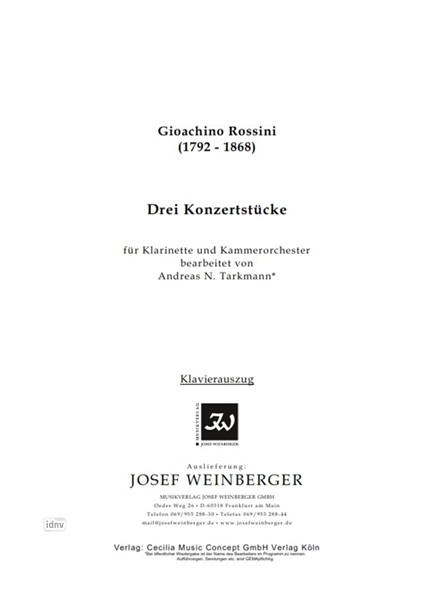 Gioachino Rossini: Drei Konzertstücke