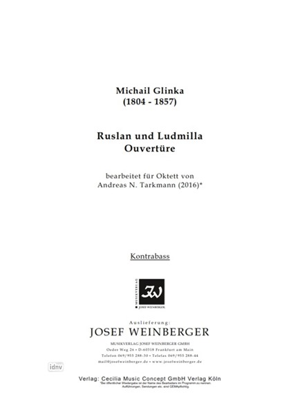 Michail Iwanowitsch Glinka: Ruslan und Ludmilla - Ouvertüre