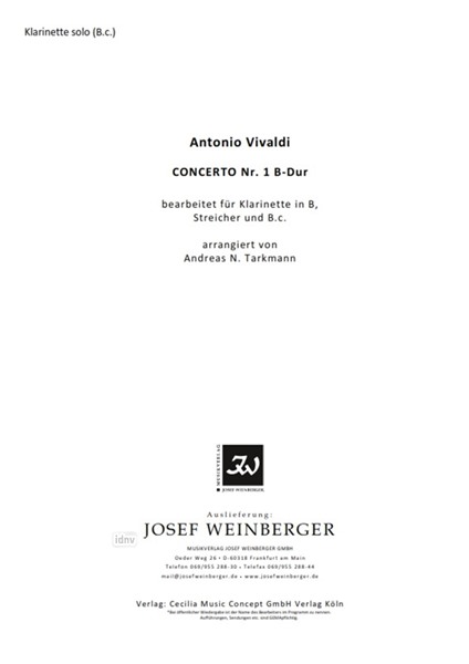 Antonio Vivaldi: Concerto Nr. 1