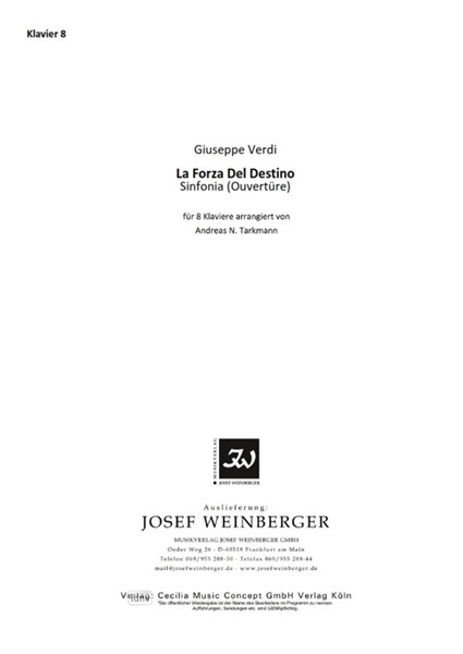 Giuseppe Verdi: La Forza Del Destino - Sinfonia (Ouvertüre)