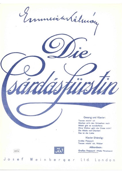 Emmerich Kálmán: Die Csárdásfürstin