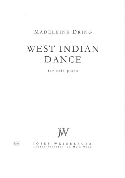 Madeleine Dring: West Indian Dance
