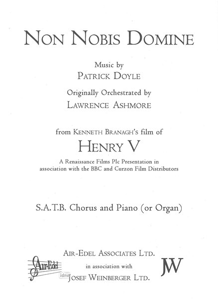 Patrick Doyle: Non Nobis Domine