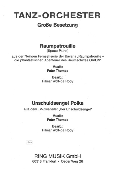 Peter Thomas: Raumpatrouille - Unschuldsengel Polka