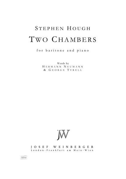 Stephen Hough: Two Chambers