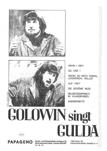 Friedrich Gulda: Golowin singt Gulda - 7 Lieder