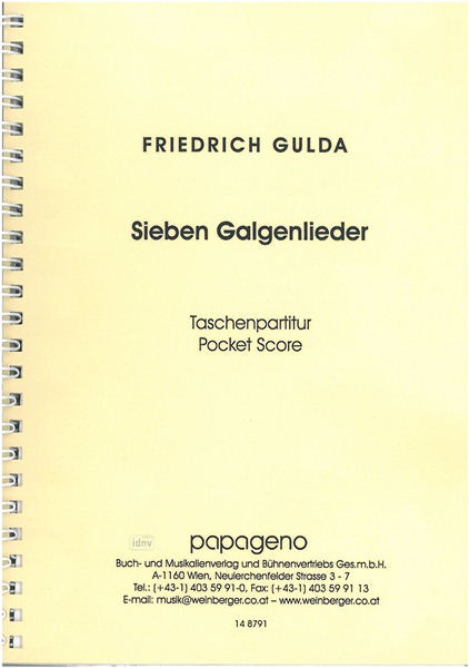 Friedrich Gulda: Sieben Galgenlieder
