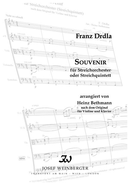 Franz Drdla: Souvenir