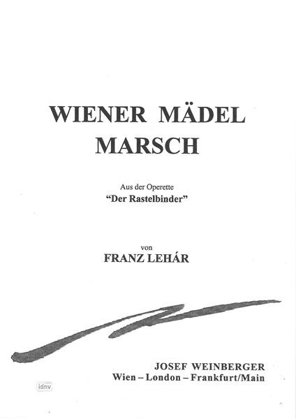 Franz Lehár: Wiener Mädel Masch