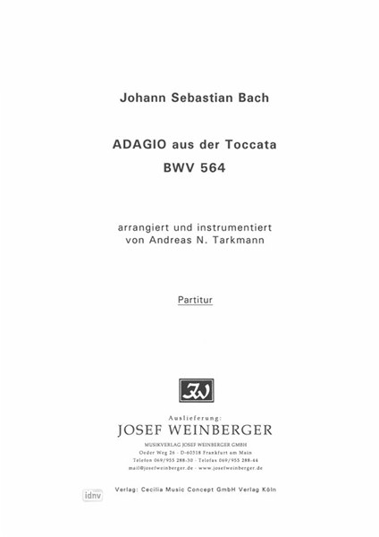 Johann Sebastian Bach: Adagio