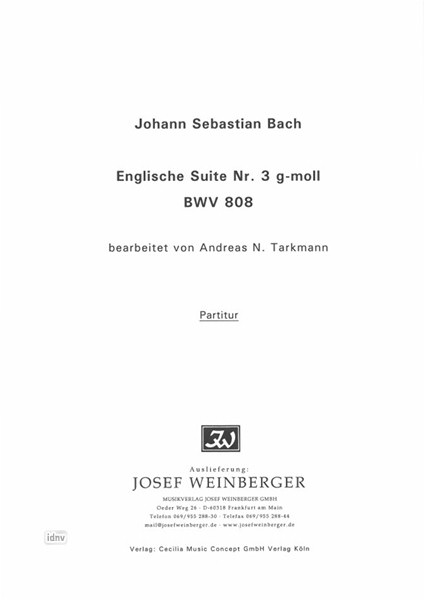 Johann Sebastian Bach: Englische Suite
