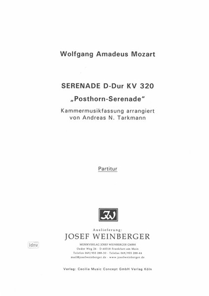 Wolfgang Amadeus Mozart: Posthornserenade