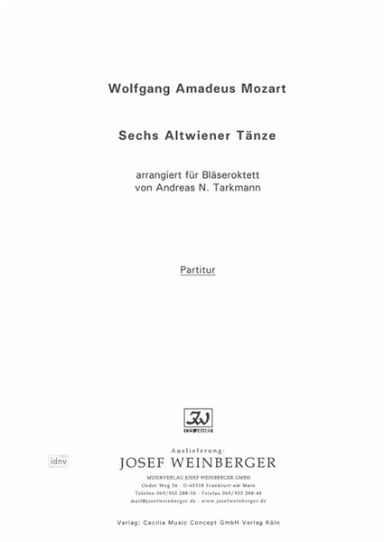 Wolfgang Amadeus Mozart: Sechs Altwiener Tänze