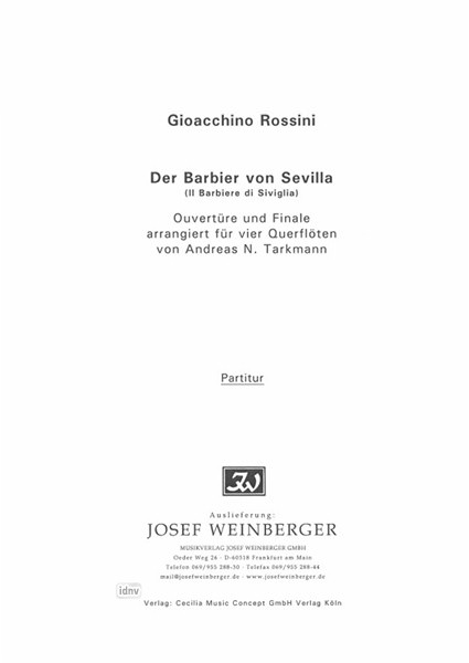 Gioachino Rossini: Ouvertüre und Finale aus "Der Barbier von Sevilla"