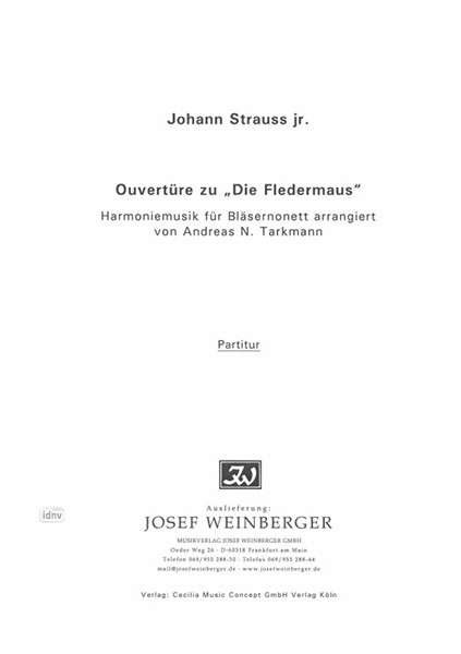 Johann Strauß (Sohn): Ouvertüre aus "Die Fledermaus"