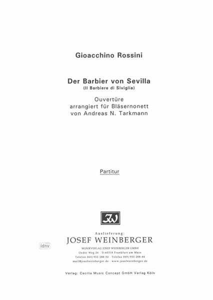 Gioachino Rossini: Ouvertüre aus "Der Barbier von Sevilla"