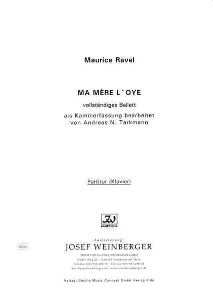 Maurice Ravel: Ma mère l'oye