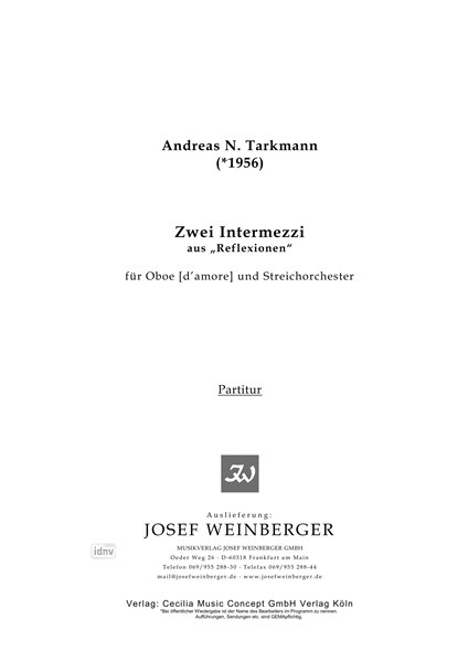 Andreas N. Tarkmann: Zwei Intermezzi