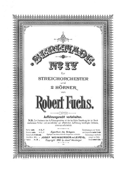 Robert Fuchs: Serenade