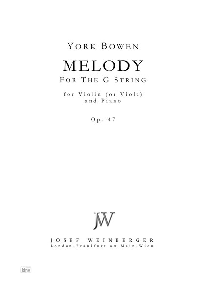 York Bowen: Melody for the G-String
