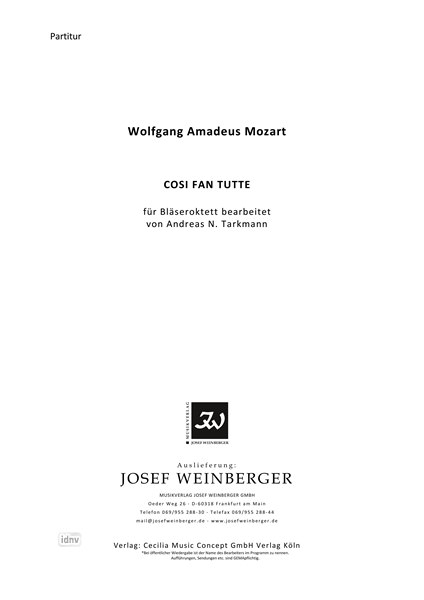 Wolfgang Amadeus Mozart: Cosi fan tutte