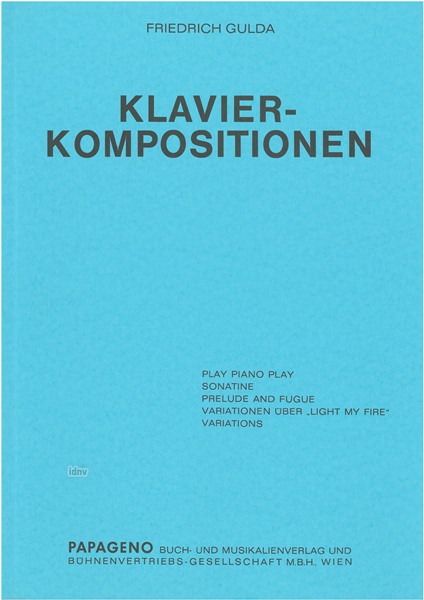 Friedrich Gulda: Klavierkompositionen