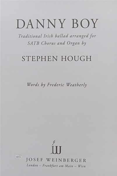 Trad., Stephen Hough: Danny Boy