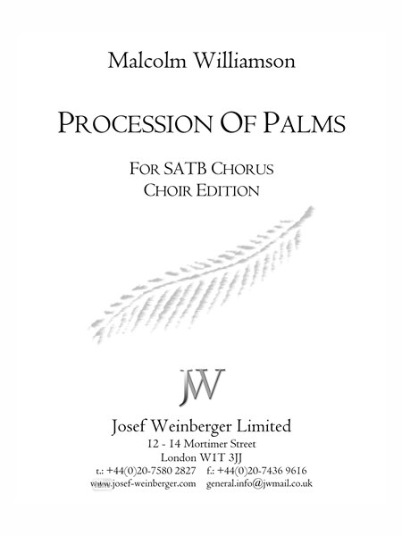 Malcolm Williamson: Procession of Psalms