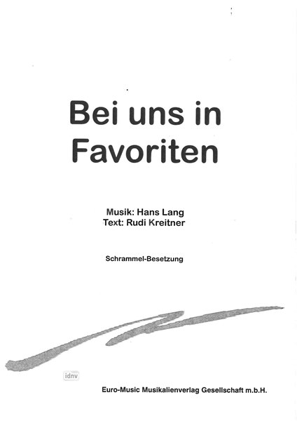 Hans Lang: Bei uns in Favoriten