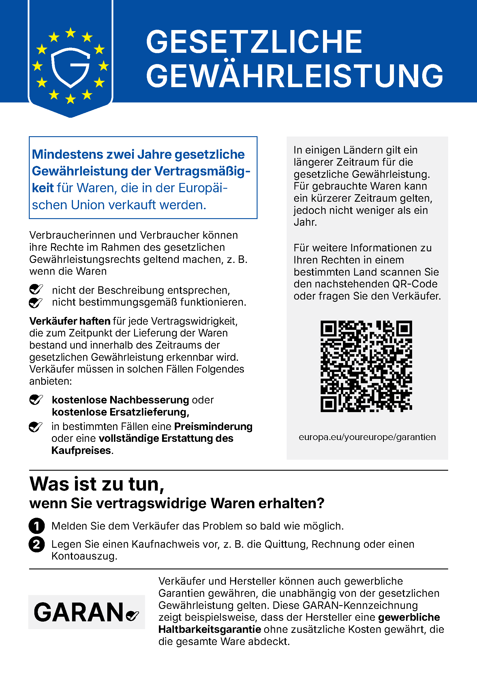 EU Legal Guarantee